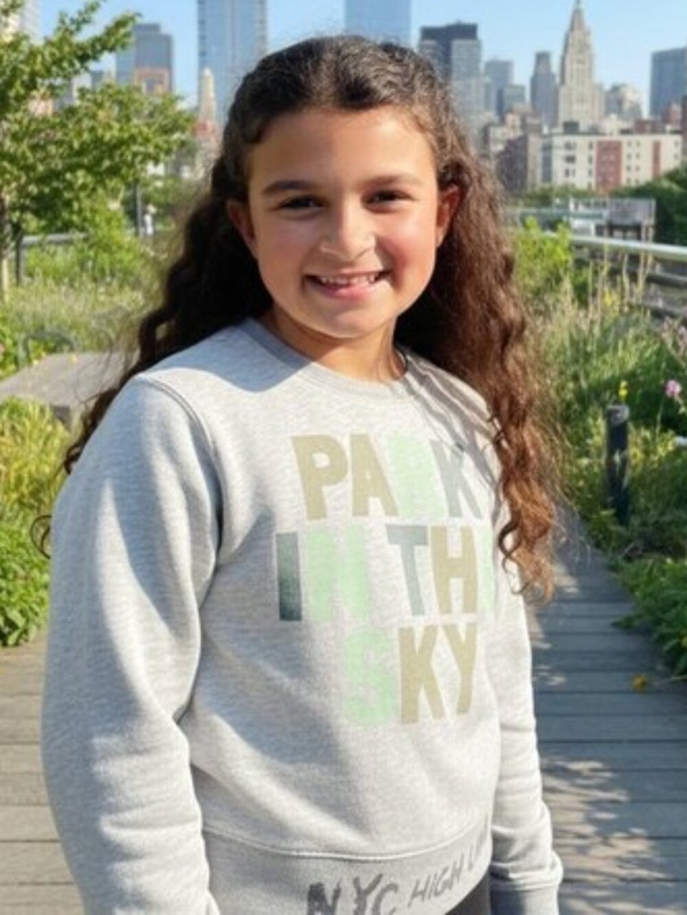 CREWCUTS x HIGH LINE Graphic Crop Sweatshirt Girls 8 Park in the Sky NYC LIMITED - Picture 12 of 12
